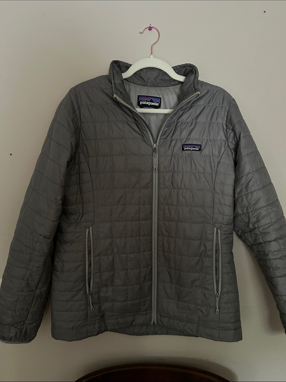 Patagonia Gray Quilted Lightweight Puffer Jacket